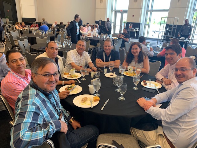 ACCCSA 2019 - Goettsch Enjoying Lunch with Customers